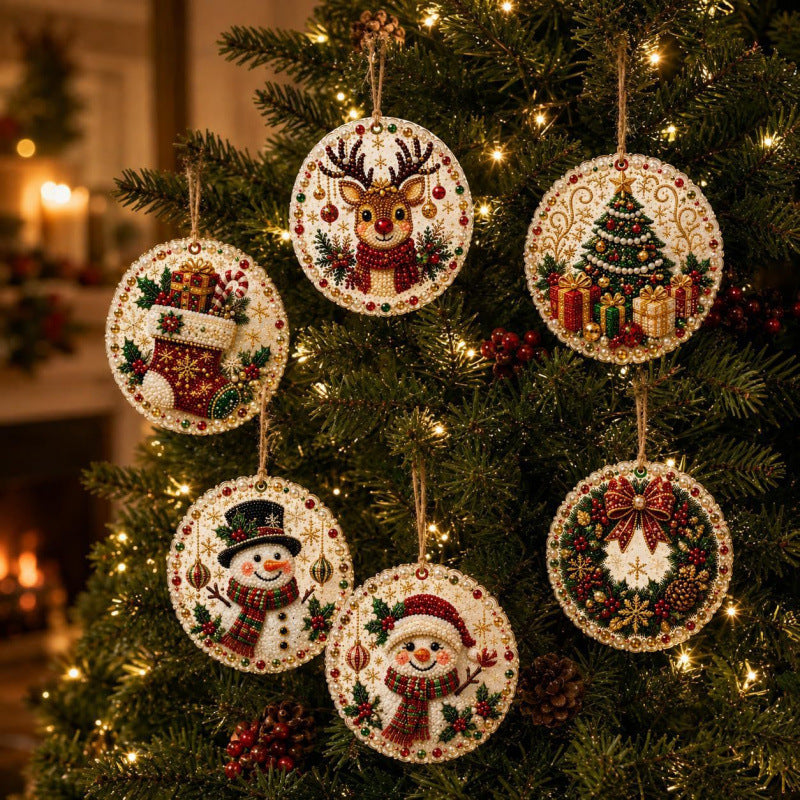 Christmas DIY Diamond Painting Ornaments Kit – Sparkling Holiday Craft Set