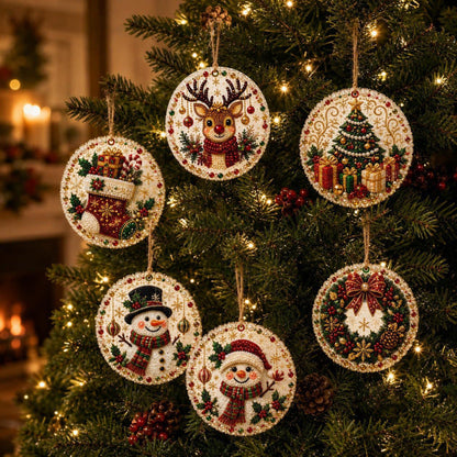 Christmas DIY Diamond Painting Ornaments Kit – Sparkling Holiday Craft Set