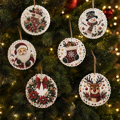 Christmas DIY Diamond Painting Ornaments Kit – Sparkling Holiday Craft Set