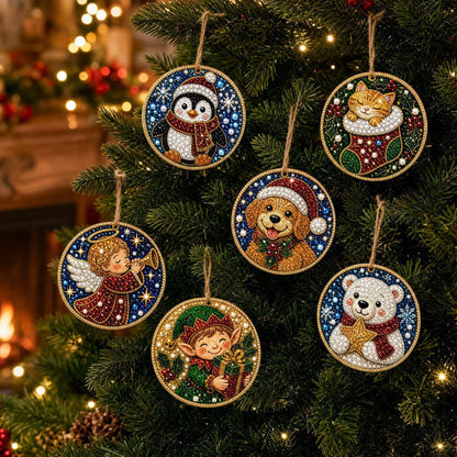 Christmas DIY Diamond Painting Ornaments Kit – Sparkling Holiday Craft Set