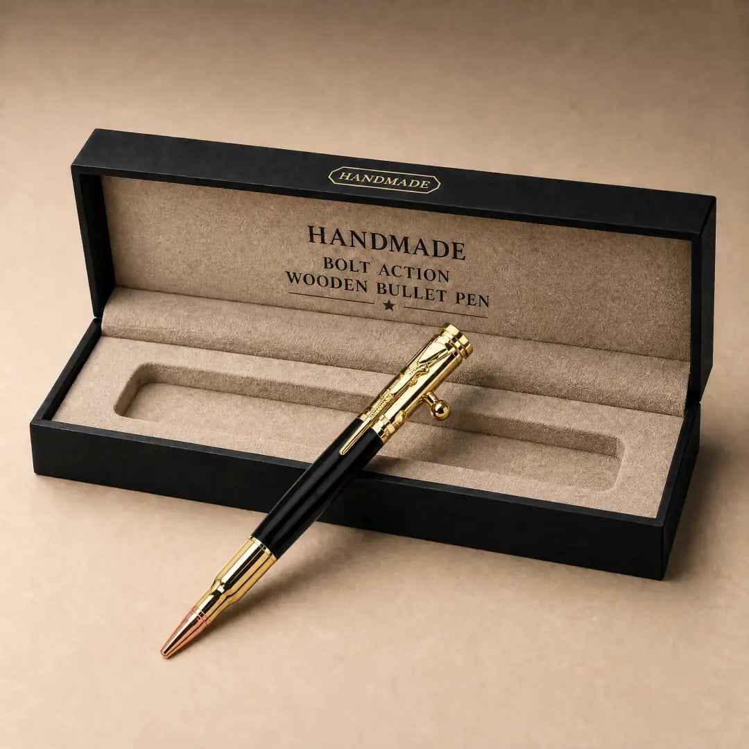 🖊Handcrafted Bolt-Action Wooden Pen™ | Real Wood & Precision Metalwork