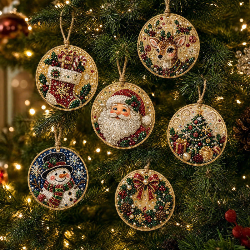 Christmas DIY Diamond Painting Ornaments Kit – Sparkling Holiday Craft Set