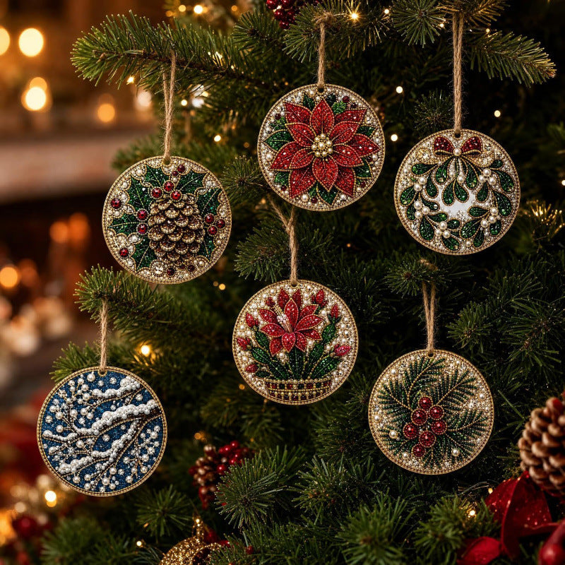 Christmas DIY Diamond Painting Ornaments Kit – Sparkling Holiday Craft Set