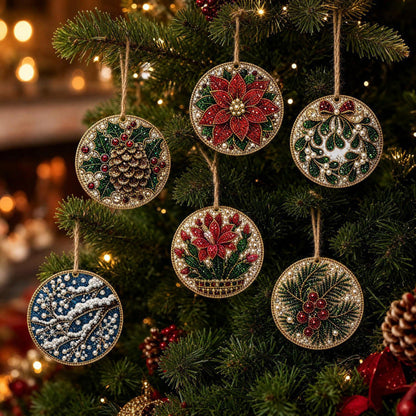 Christmas DIY Diamond Painting Ornaments Kit – Sparkling Holiday Craft Set