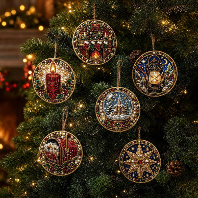 Christmas DIY Diamond Painting Ornaments Kit – Sparkling Holiday Craft Set