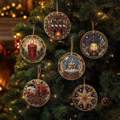 Christmas DIY Diamond Painting Ornaments Kit – Sparkling Holiday Craft Set