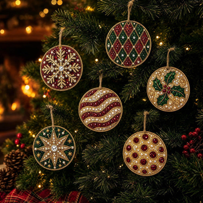 Christmas DIY Diamond Painting Ornaments Kit – Sparkling Holiday Craft Set