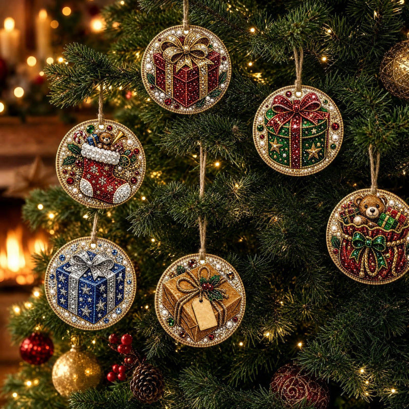 Christmas DIY Diamond Painting Ornaments Kit – Sparkling Holiday Craft Set