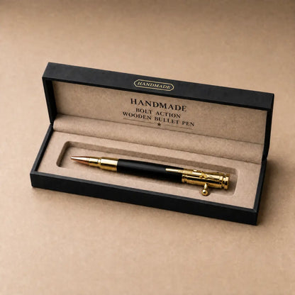 🖊Handcrafted Bolt-Action Wooden Pen™ | Real Wood & Precision Metalwork