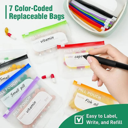 🏆 Last Day Deal! A8 Waterproof & Crush-Resistant Pill Pouch