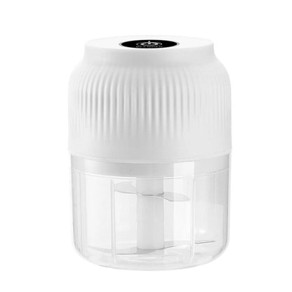 Electric Food Shredder, 4 Sharp Blades，Portable Veggie Chopper, 300ML