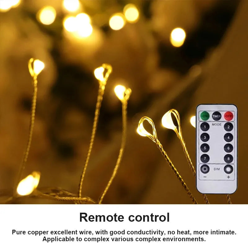 Christmas Firecracker LED String Lights