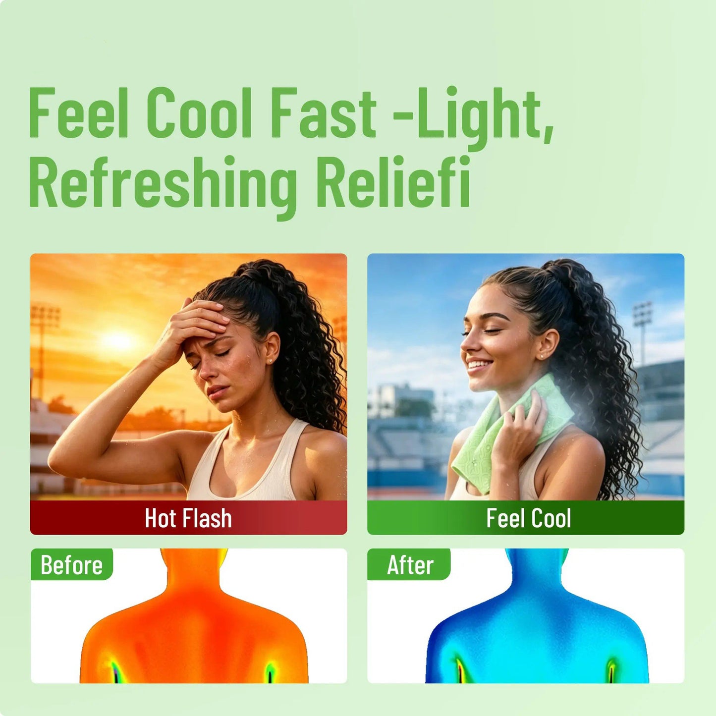 Cooling Towels & XL Menthol Cooling Wipes – Instant Cooling Relief for Hot Weather, Sports, Travel, Camping & Beach