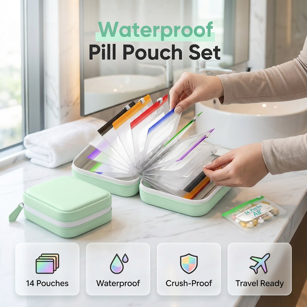🏆 Last Day Deal! A8 Waterproof & Crush-Resistant Pill Pouch