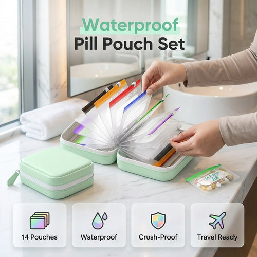 🏆 Last Day Deal! A8 Waterproof & Crush-Resistant Pill Pouch