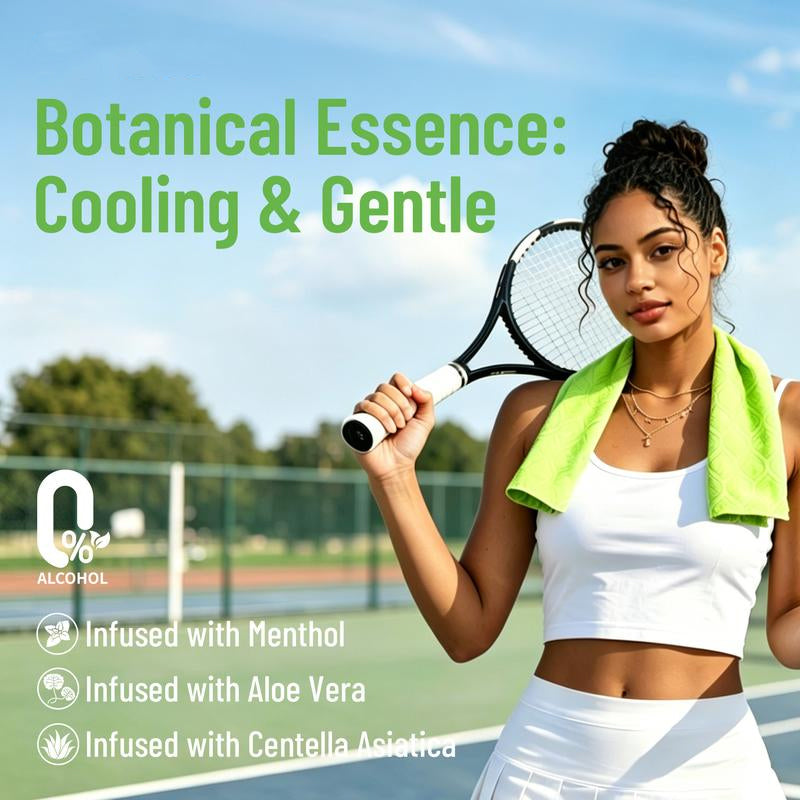 Cooling Towels & XL Menthol Cooling Wipes – Instant Cooling Relief for Hot Weather, Sports, Travel, Camping & Beach