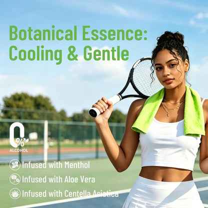 Cooling Towels & XL Menthol Cooling Wipes – Instant Cooling Relief for Hot Weather, Sports, Travel, Camping & Beach