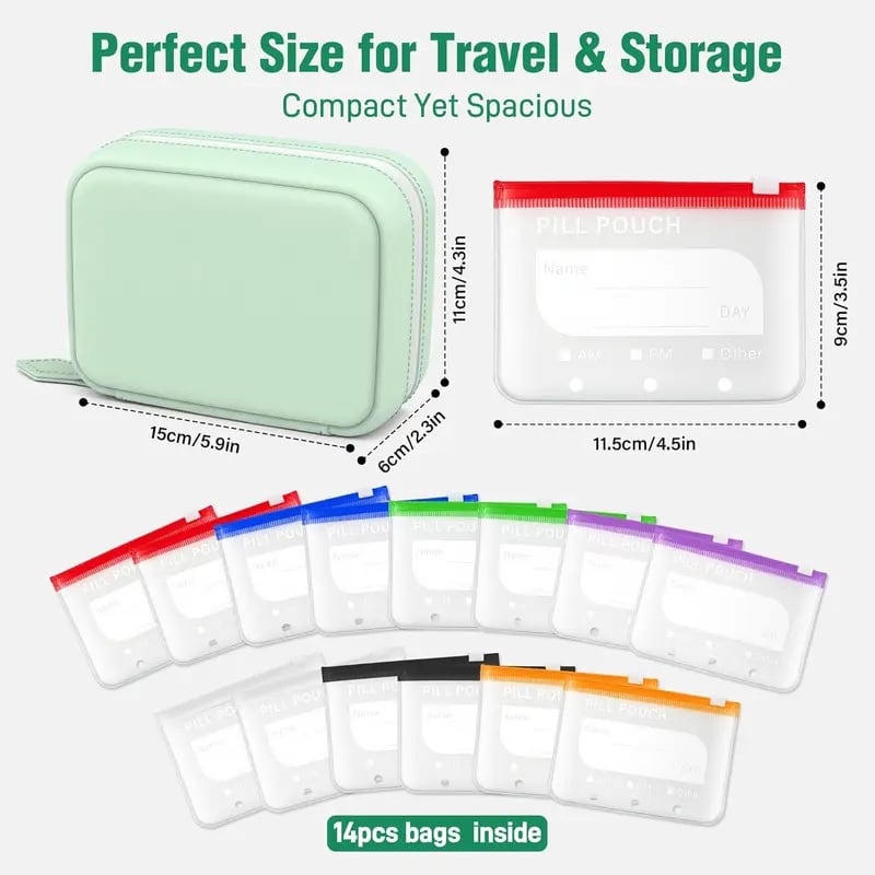 🏆 Last Day Deal! A8 Waterproof & Crush-Resistant Pill Pouch