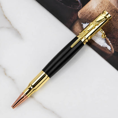 🖊Handcrafted by Jake Wilson🖊 Bolt Action Wooden Bullet PenTM | Crafted From Real Wood & Bullet Casing