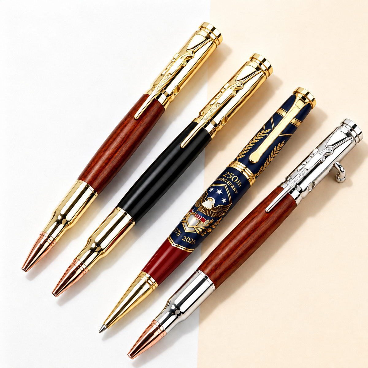 🖊Handcrafted Bolt-Action Wooden Pen™ | Real Wood & Precision Metalwork