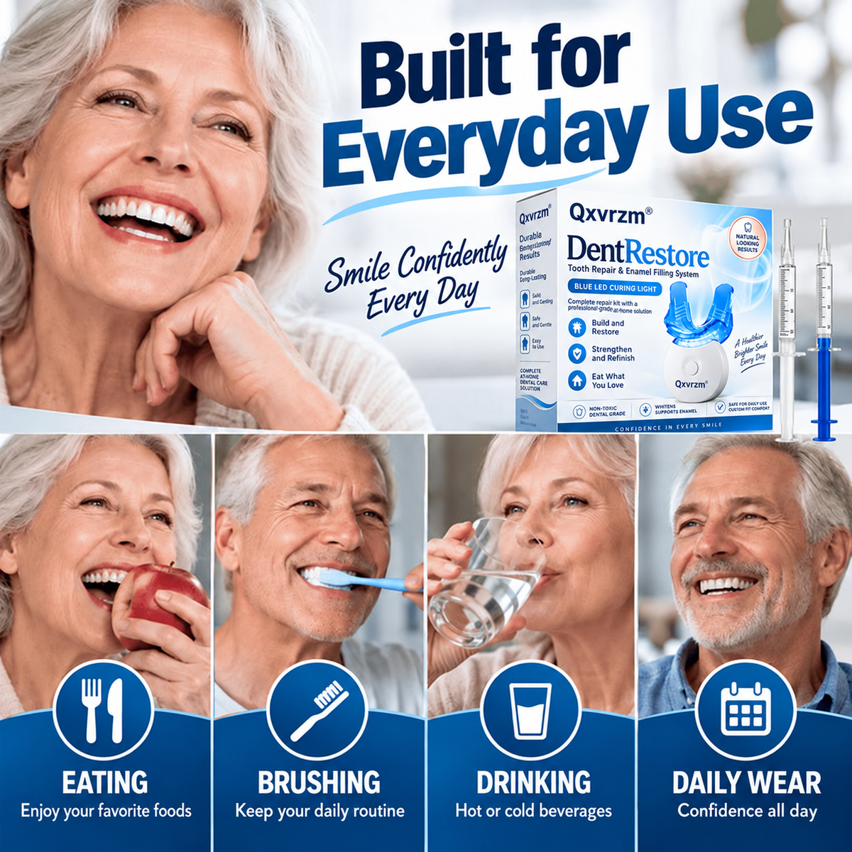 Qxvrzm® DentRestore Tooth Repair & Filling System 🦷