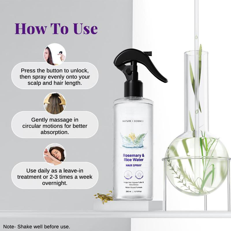 🌿 Rosemary Hair Growth Spray – Helps Reduce Hair Fall & Nourish the Scalp