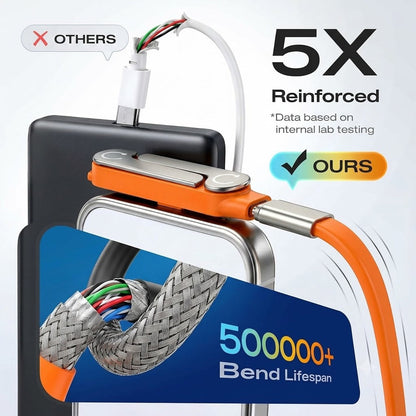 USB-C Fast-Charging Cable with Detachable Stand