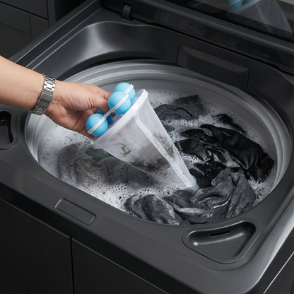 🧺 Washing Machine Lint Filter- Floating Laundry Filter for Hair, Lint & Fabric Fibers