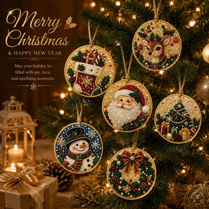 Christmas DIY Diamond Painting Ornaments Kit – Sparkling Holiday Craft Set