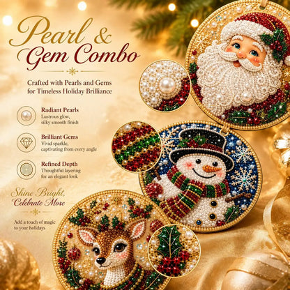 Christmas DIY Diamond Painting Ornaments Kit – Sparkling Holiday Craft Set