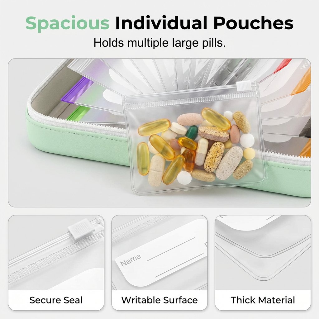 🏆 Last Day Deal! A8 Waterproof & Crush-Resistant Pill Pouch