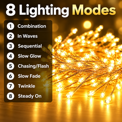 Christmas Firecracker LED String Lights