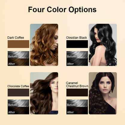 2026 HOT SALE💞50K+ SOLD! 🌸🌿 4‑in‑1 Herbal Hair Dye Shampoo