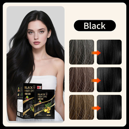 2026 HOT SALE💞50K+ SOLD! 🌸🌿 4‑in‑1 Herbal Hair Dye Shampoo