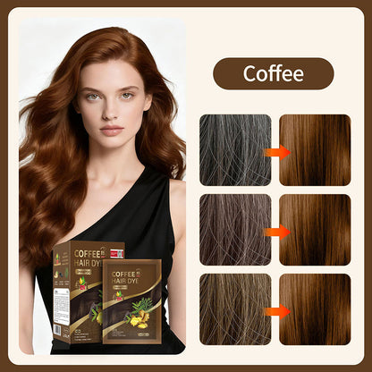 2026 HOT SALE💞50K+ SOLD! 🌸🌿 4‑in‑1 Herbal Hair Dye Shampoo