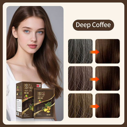 2026 HOT SALE💞50K+ SOLD! 🌸🌿 4‑in‑1 Herbal Hair Dye Shampoo