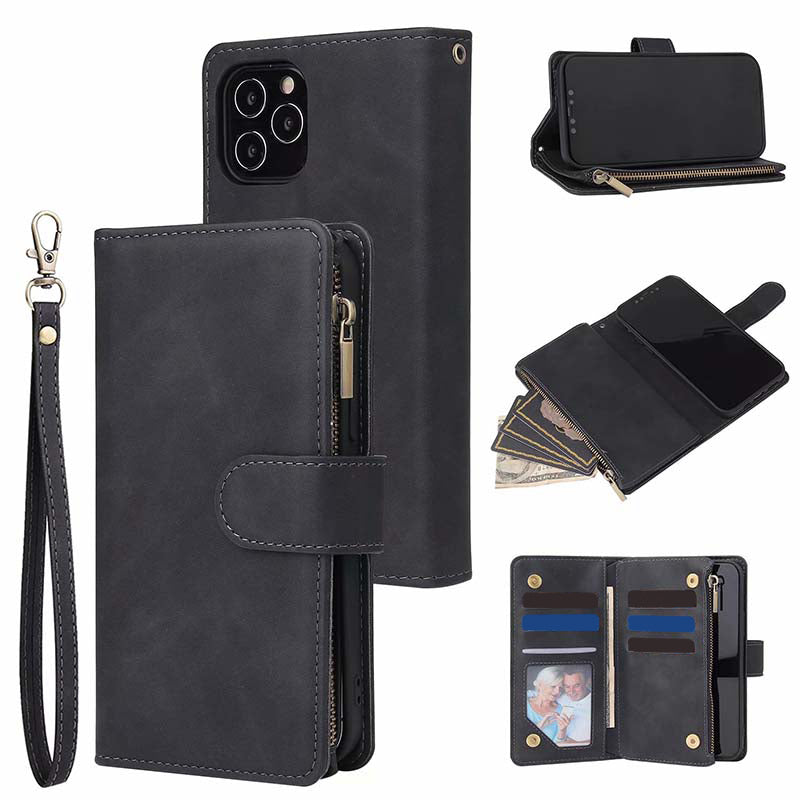 2-in-1 Magnetic PU Leather Wallet Case – Detachable, Multi Storage, Kickstand ✨