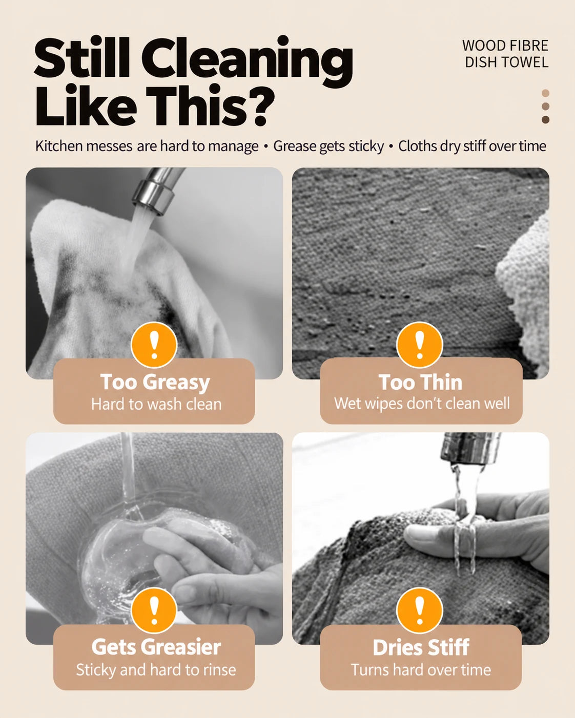 Common frustrations with ordinary kitchen cloths